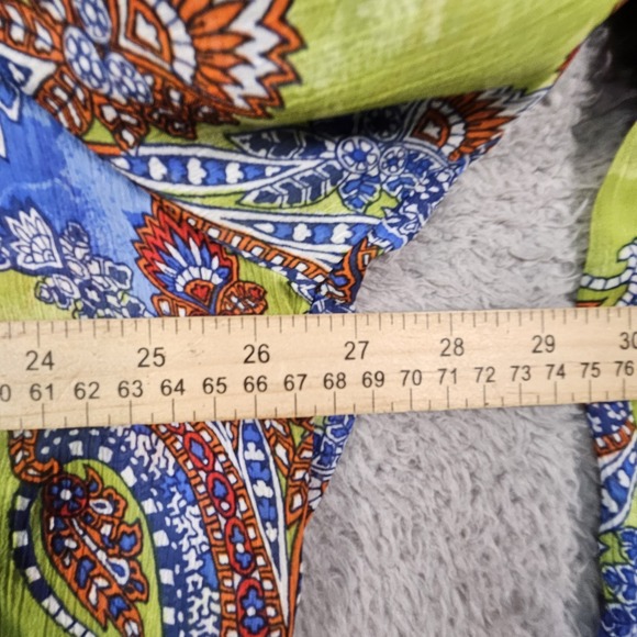 Belle by Kim Gravel Tank Cardigan Set Sz 2X Paisley Boho Travel Coastal Resort - Picture 15 of 16